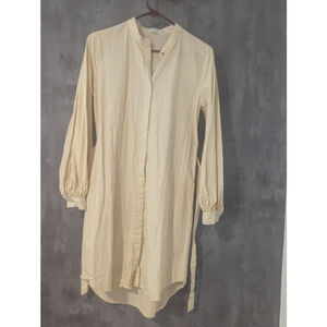 Calvin Klein Dress Size 6 Yellow Striped